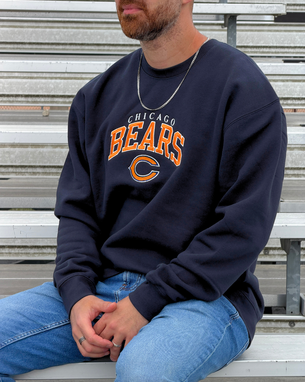 Chicago Bears Embroidered Crewneck Sweatshirt