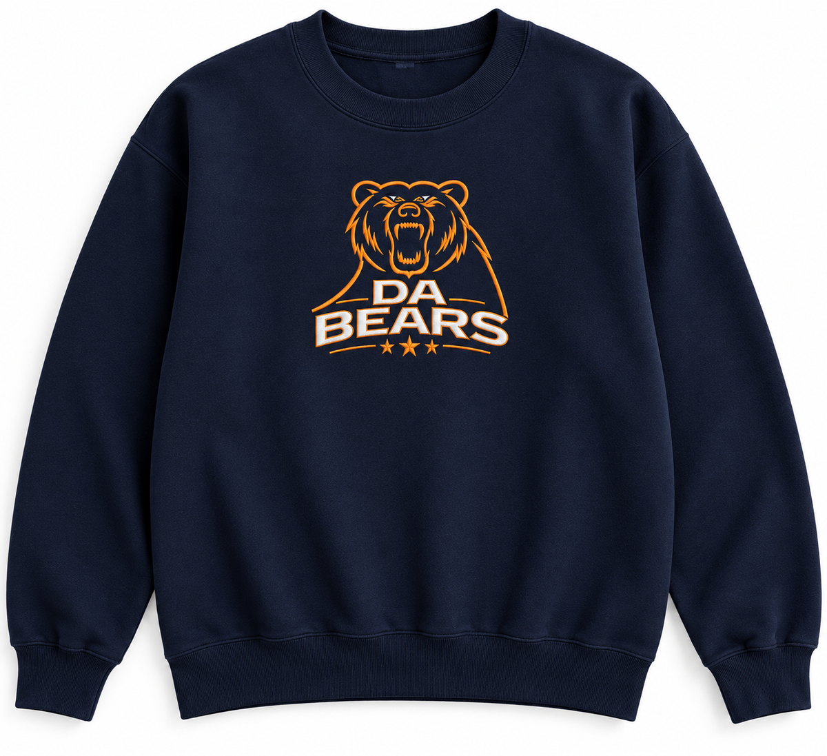 DA BEARS Embroidered Crewneck Sweatshirt