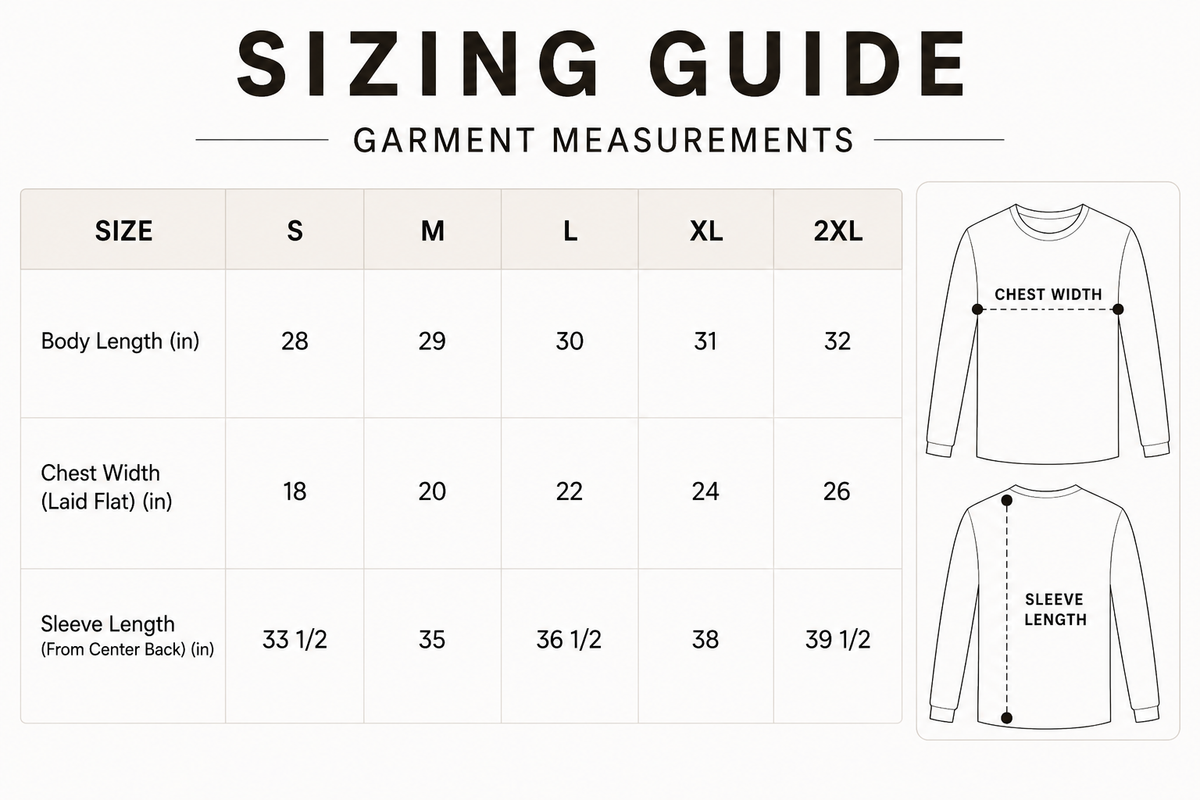 Size Chart 1