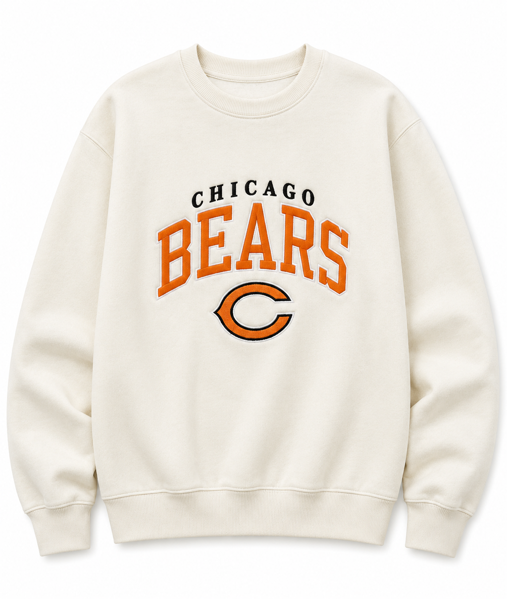 Chicago Bears Embroidered Crewneck Sweatshirt